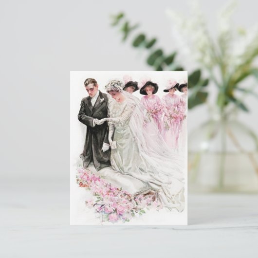 Carte Postale Harrison Fisher : Le Mariage (Debout devant)