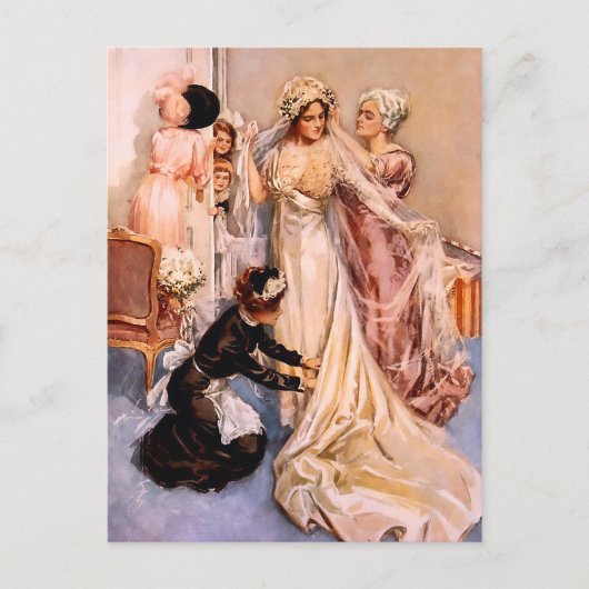 Carte Postale Harrison Fisher : Mariage (Devant)