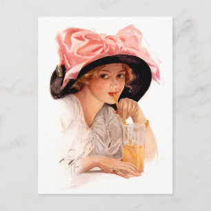 Carte Postale Harrison Fisher : Rafraîchissement