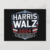 Carte Postale HarrisWaltz 2024 Shirt KamalaHarris TimWaltz 2024 (Devant)