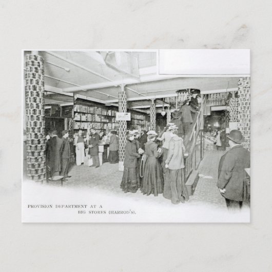 Carte Postale Harrods Provision Department, c.1901 (Devant)
