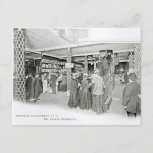 Carte Postale Harrods Provision Department, c.1901