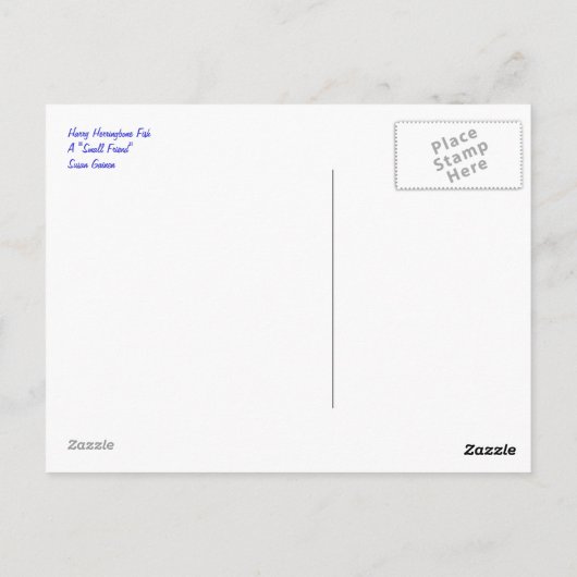 Carte postale Harry Herringbone Fish (Dos)