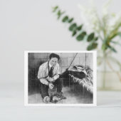 Carte Postale Harry Houdini sur le point de s'échapper de prison (Debout devant)