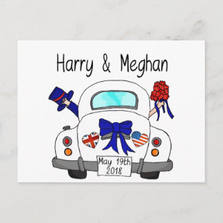 Carte Postale Harry & Meghan Mariage, 19 mai 2018