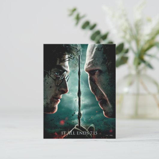 Carte Postale Harry Potter 7 Partie 2 - Harry contre Voldemort (Debout devant)