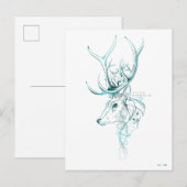 Carte Postale Harry Potter | Aguamenti EXPECTO PATRONUM™ Cerf (Devant / Derrière)