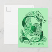 Carte Postale Harry Potter | Aguamenti Graphique SLYTHERIN™ (Devant / Derrière)