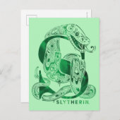 Carte Postale Harry Potter | Aguamenti SLYTHERIN™ Graphique (Devant / Derrière)