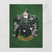 Carte Postale HARRY POTTER™ | Anime Draco Malfoy House Crest (Devant)