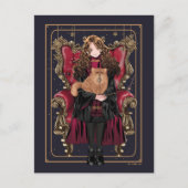 Carte Postale HARRY POTTER™ | Anime Hermione Granger assis (Devant)