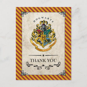 Carte Postale Harry Potter Anniversaire Hogwarts Merci