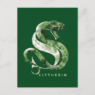 Carte Postale Harry Potter   Aquarelle SLYTHERIN™