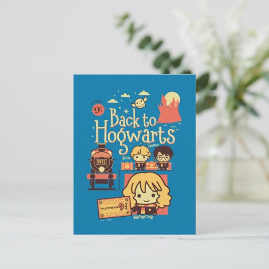 CARTE POSTALE HARRY POTTER™ | BACK TO HOGWARTS™ (Debout devant)
