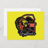 Carte Postale HARRY POTTER™ | Badge Athlétique de GRYFFONDOR™ (Devant / Derrière)