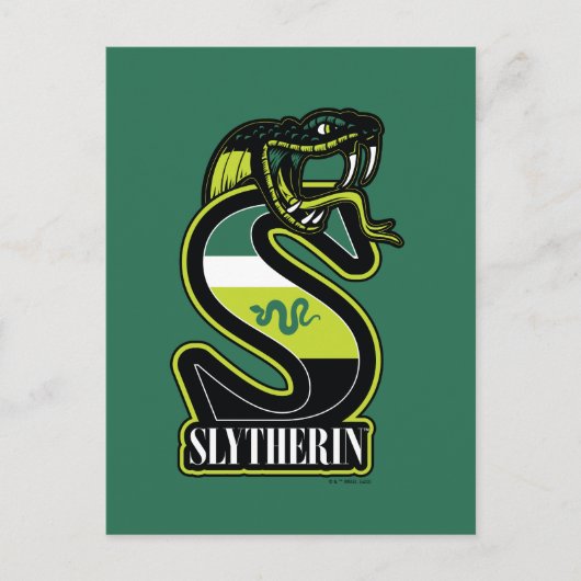 CARTE POSTALE HARRY POTTER™ | BADGE ATHLÉTIQUE SLYTHERIN™ (Devant)