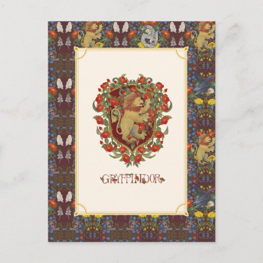 Carte Postale HARRY POTTER™ | Blason de GRYFFINDOR™ (Devant)