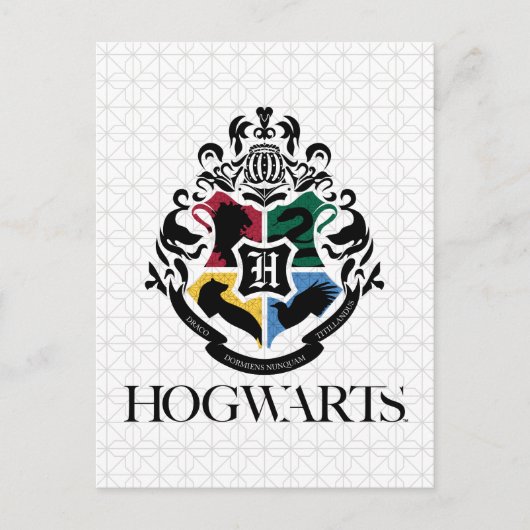 Carte Postale Harry Potter | Blason de l'école HOGWARTS™ Pride (Devant)