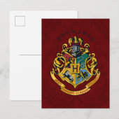 Carte Postale Harry Potter | Blason de Poudlard - Complet (Devant / Derrière)