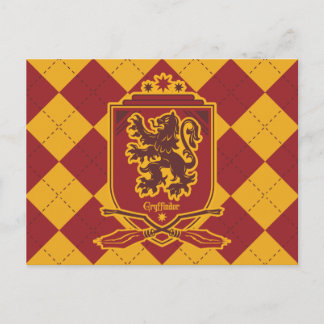 Carte Postale Harry Potter | Blason de QUIDDITCH™ Gryffindor