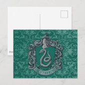 Carte Postale Harry Potter | Blason de Serpentard Vert (Devant / Derrière)