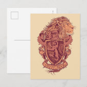 Carte Postale Harry Potter | Blason du Lion Gryffindor (Devant / Derrière)