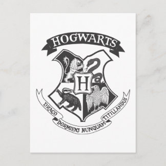 Carte Postale Harry Potter | Blason Rétro de Poudlard