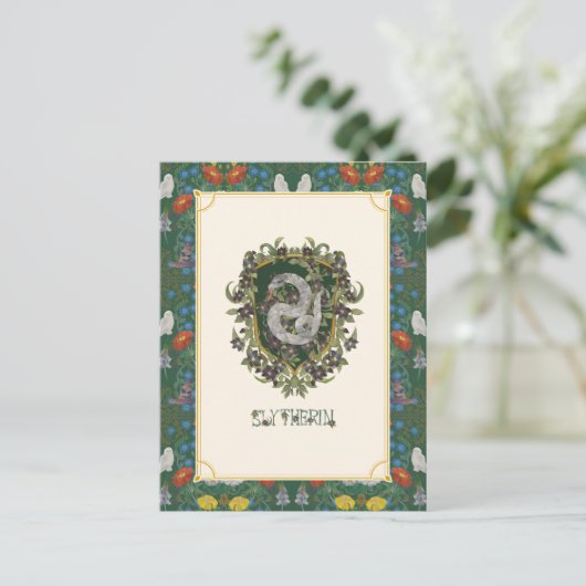Carte Postale HARRY POTTER™ | Blason SLYTHERIN™ (Debout devant)