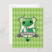 Carte Postale Harry Potter | Charmant blason SLYTHERIN™ (Devant / Derrière)