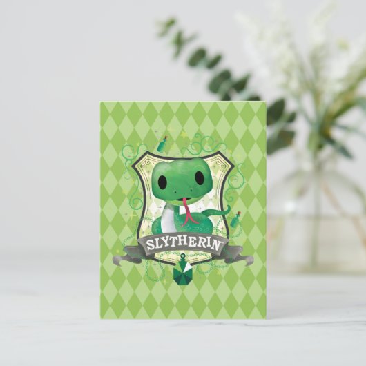 Carte Postale Harry Potter | Charmant blason SLYTHERIN™ (Debout devant)