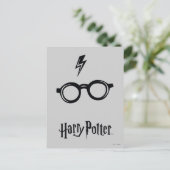 Carte Postale Harry Potter | Cicatrice de foudre et Lunettes (Debout devant)