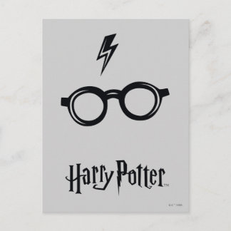 Carte Postale Harry Potter | Cicatrice de foudre et Lunettes