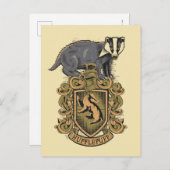 Carte Postale Harry Potter| Cimetière de la Hufflepuff avec Badg (Devant / Derrière)