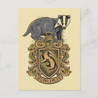 Carte Postale Harry Potter| Cimetière de la Hufflepuff avec Badg