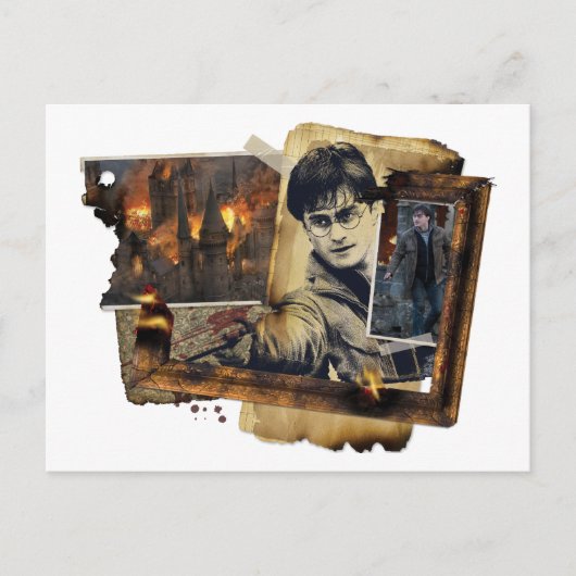 Carte Postale Harry Potter Collage (Devant)