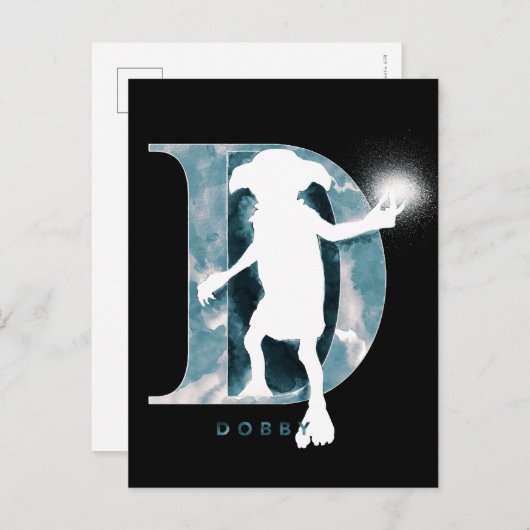 Carte Postale Harry Potter | Couleur d'aquarelle de caractère de (Devant / Derrière)