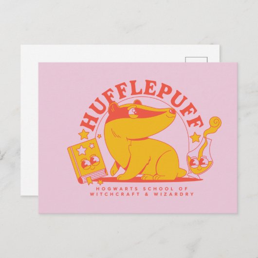 Carte Postale HARRY POTTER™ | Cute HUFFLEPUFF™ (Devant / Derrière)