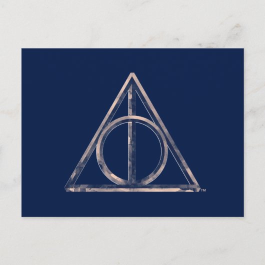 Carte Postale Harry Potter | Deathly Hallows Watercolor (Devant)