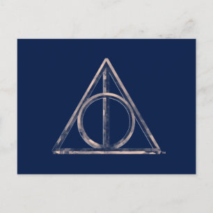Carte Postale Harry Potter Deathly Hallows Watercolor