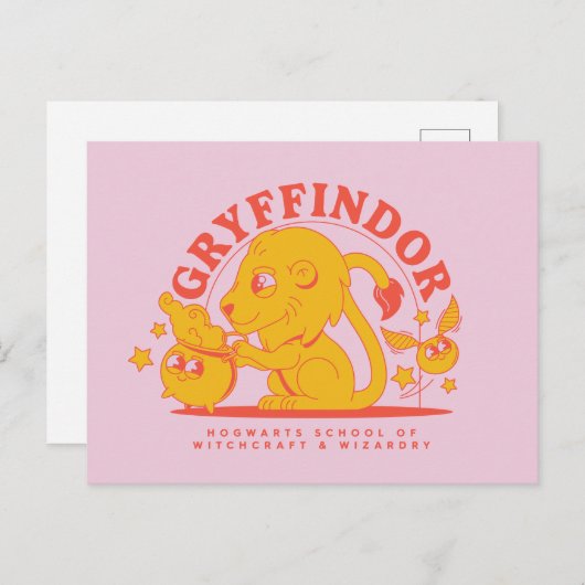 Carte Postale HARRY POTTER™ | École de Hogwarts GRYFFINDOR™ (Devant / Derrière)