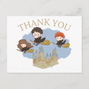 Carte Postale Harry Potter et Hogwarts magiques Merci