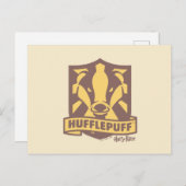 Carte Postale HARRY POTTER™ | Été Magique HUFFLEPUFF™ Crest (Devant / Derrière)
