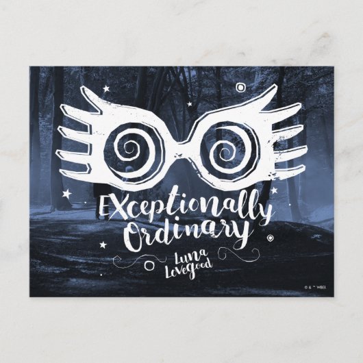 Carte Postale Harry Potter | Exceptionnellement ordinaire (Devant)