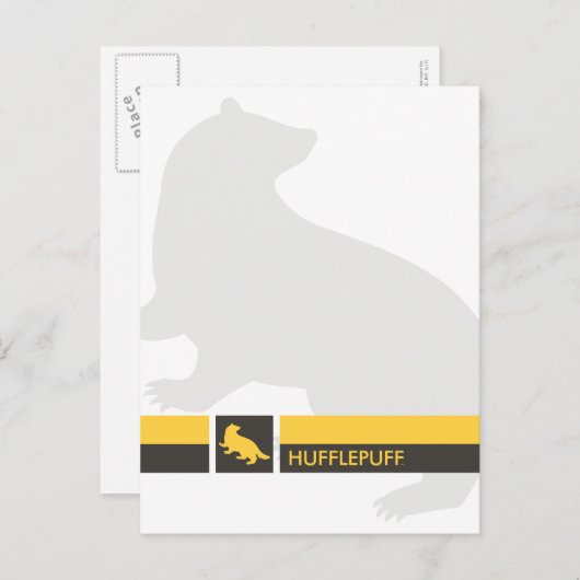 Carte Postale Harry Potter| Graphique de la Hufflepuff House Pri (Devant / Derrière)