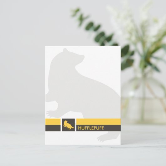 Carte Postale Harry Potter| Graphique de la Hufflepuff House Pri (Debout devant)