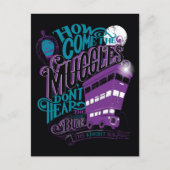 Carte Postale Harry Potter | Graphique de typographie du Knight (Devant)