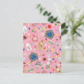 Carte Postale HARRY POTTER™ | Grenouilles en chocolat et motif d (Debout devant)