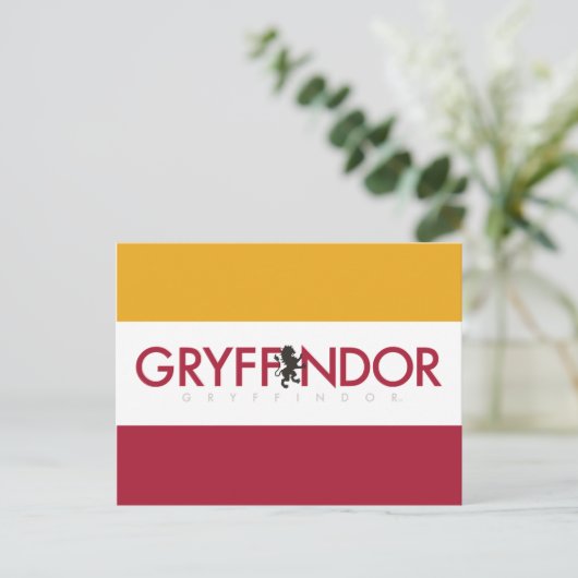 Carte Postale Harry Potter | Gryffindor House Pride Crest (Debout devant)