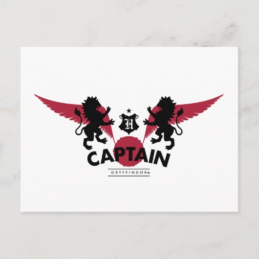 Carte Postale Harry Potter | GRYFFINDOR™ House Quidditch Captain (Devant)