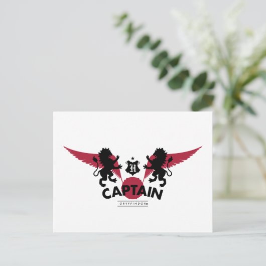 Carte Postale Harry Potter | GRYFFINDOR™ House Quidditch Captain (Debout devant)